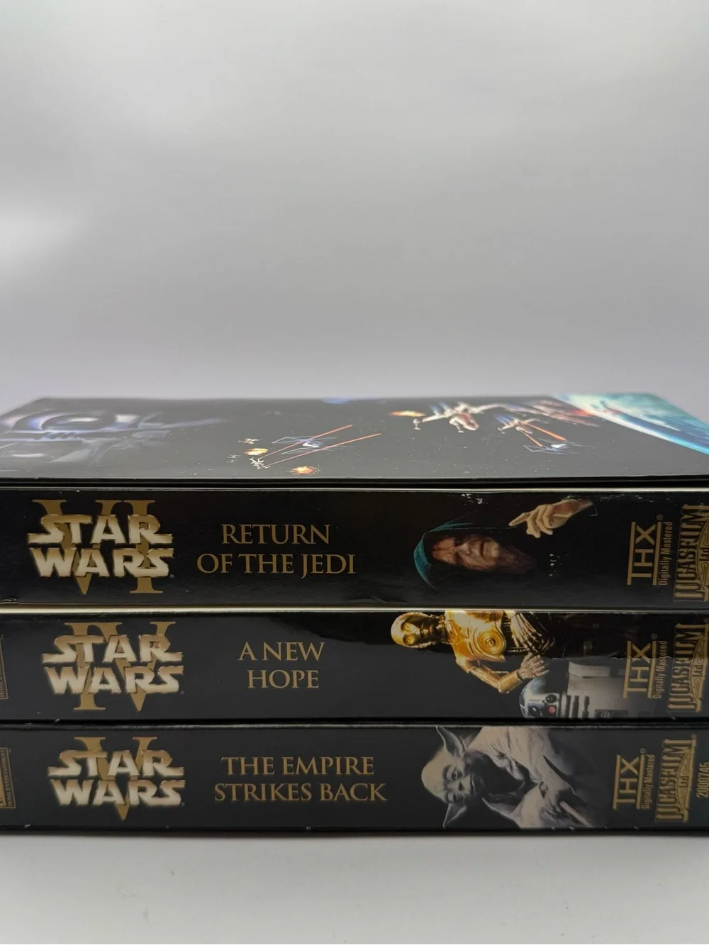 Star Wars Trilogy THX 2000 VHS 3 Tape Box Set Empire Jedi New Hope